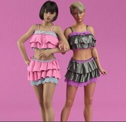 dForce Retro Ruffles for Genesis 8 Female(s)