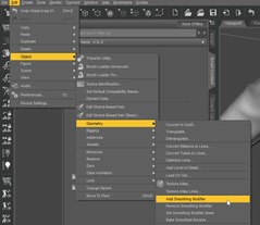 Add Smoothing Modifier Menu Item