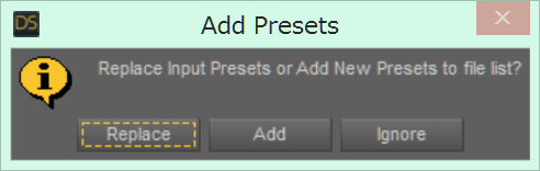 Add Presets