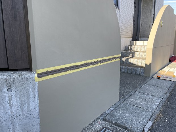 モルタル塀の塗装 その３ ワンポイント塗装編 Studio Chanpin
