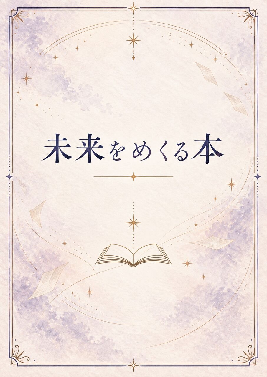 朗読劇「未来をめくる本」 フライヤー