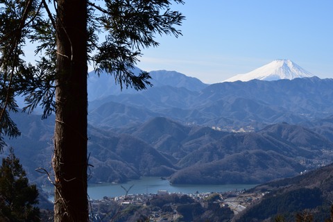 小仏峠 富士山 相模湖 ブログ用