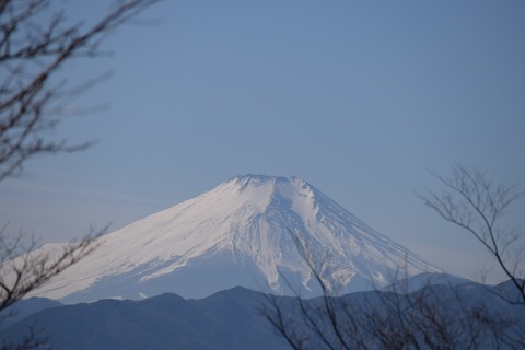 小仏城山山頂からの富士山 ブログ用