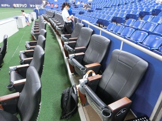 6月23日(日) もちはこべ バンテリンドーム 中日対広島 最前列フィールド