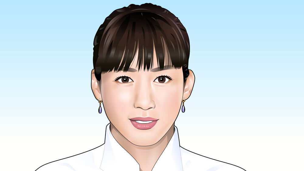 綾瀬はるかさんの似顔絵 テレビ番組イラスト 似顔絵制作ブログ