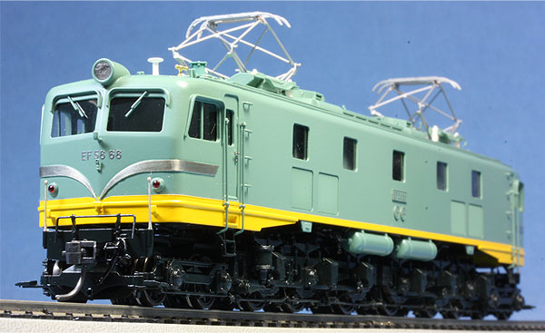 ☆天賞堂 16番HO 真鍮製HGモデル EF58形68号機 大窓 青大将色 ☆天賞堂 16番HO 真鍮製HGモデル EF58形68号機 大窓 青大将色