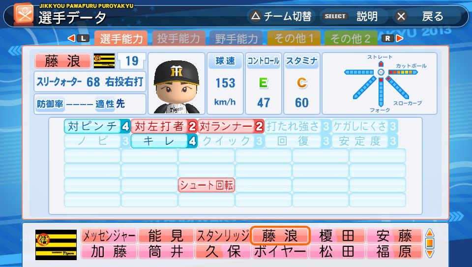 実況パワフルプロ野球2013 アップデートでシーズン終了版になった選手査定を見てみた Marine Diary