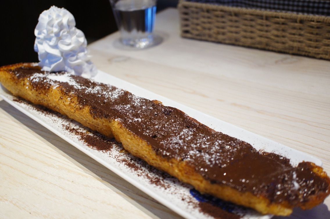 オープン14 30cmの超ロングフレンチトースト Amt Cafe 経堂店 ミーハーグルメ ごはんの時間なので帰ります