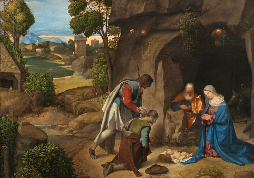 羊飼いの礼拝 Giorgionei Renaissance 羊飼いの礼拝 Giorgionei Renaissance