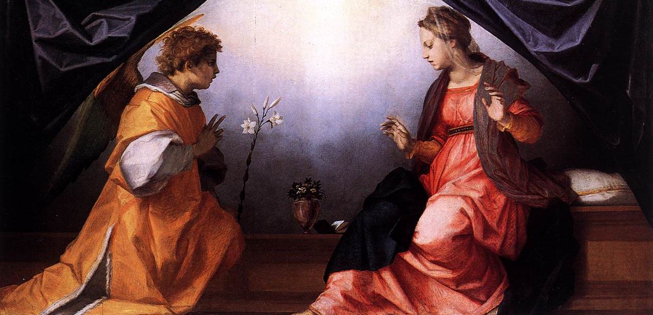 受胎告知 Andrea Del Sarto Renaissance 受胎告知 Andrea Del Sarto Renaissance