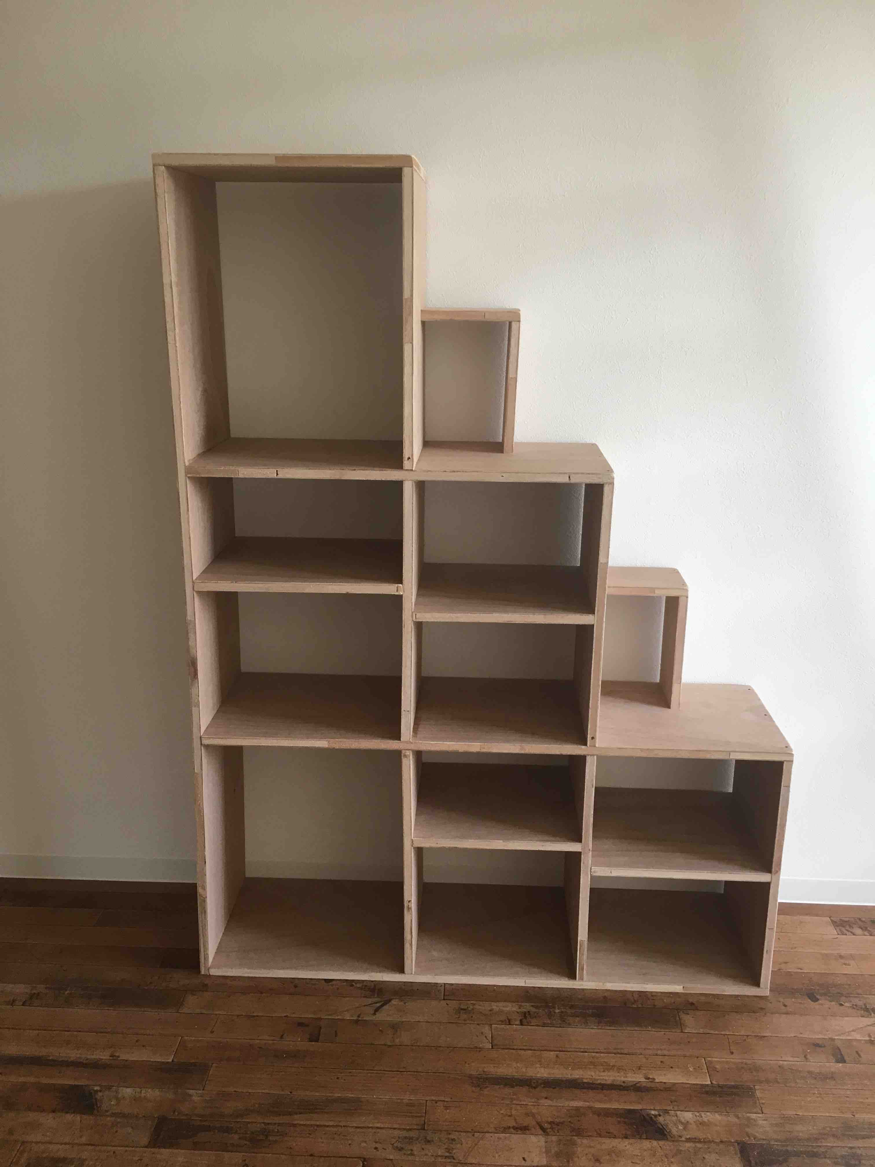 2fセルフリノベーション ロフトベッドの階段シェルフを作る Diyで作る こどもと過ごすおうち時間