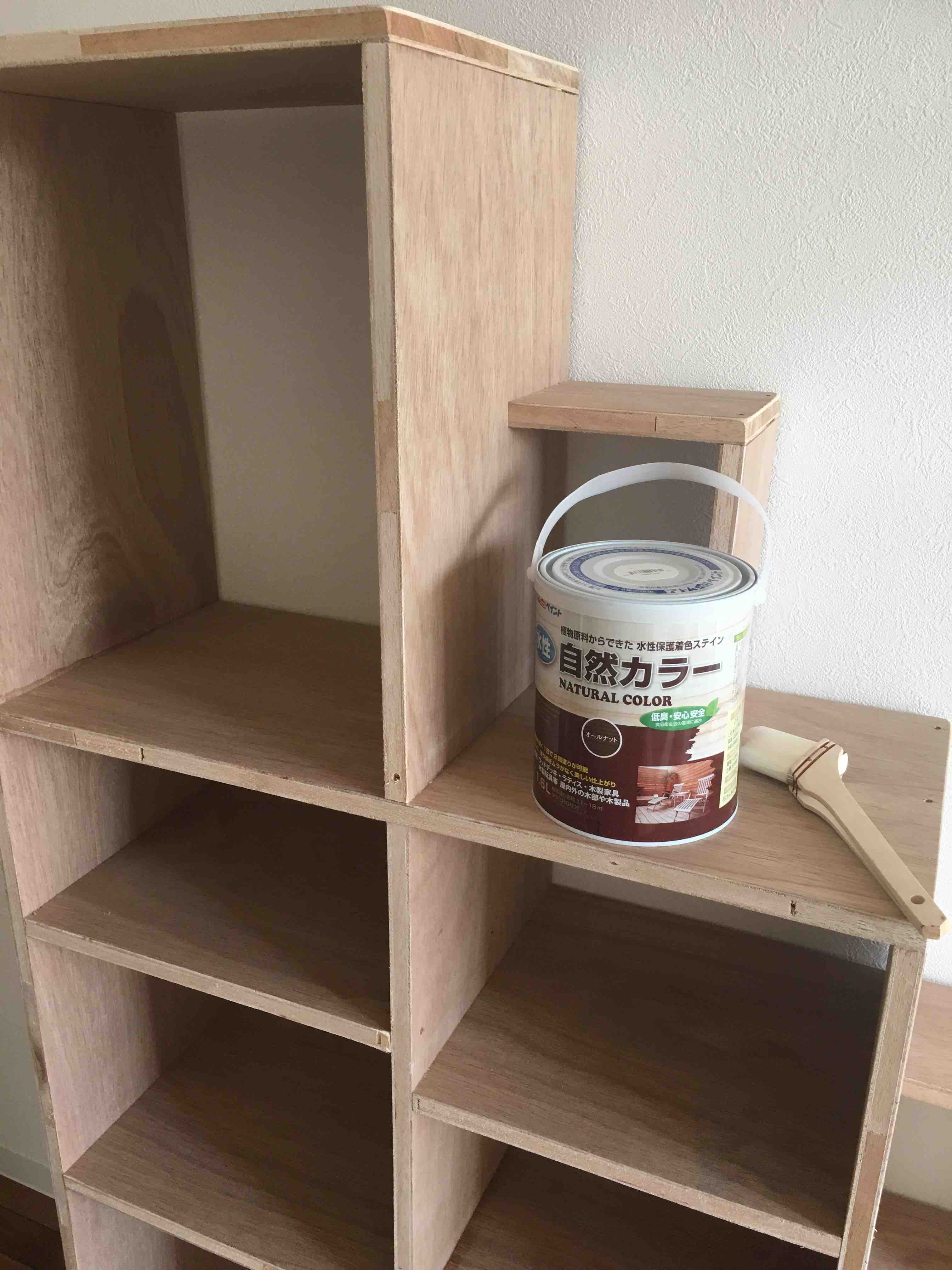 2fセルフリノベーション ベッドとシェルフを塗装する Diyで作る こどもと過ごすおうち時間