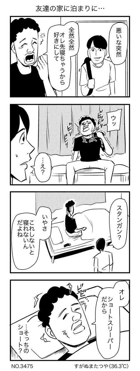 友達の家に泊まりに…