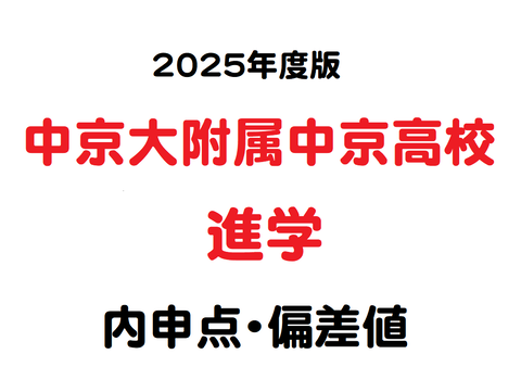 2025内申点・偏差値】中京大附属中京高校（進学） : 学習村～理数系