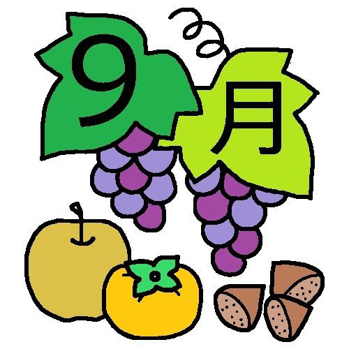 9月秋の果物と案山子 デジカメ日記