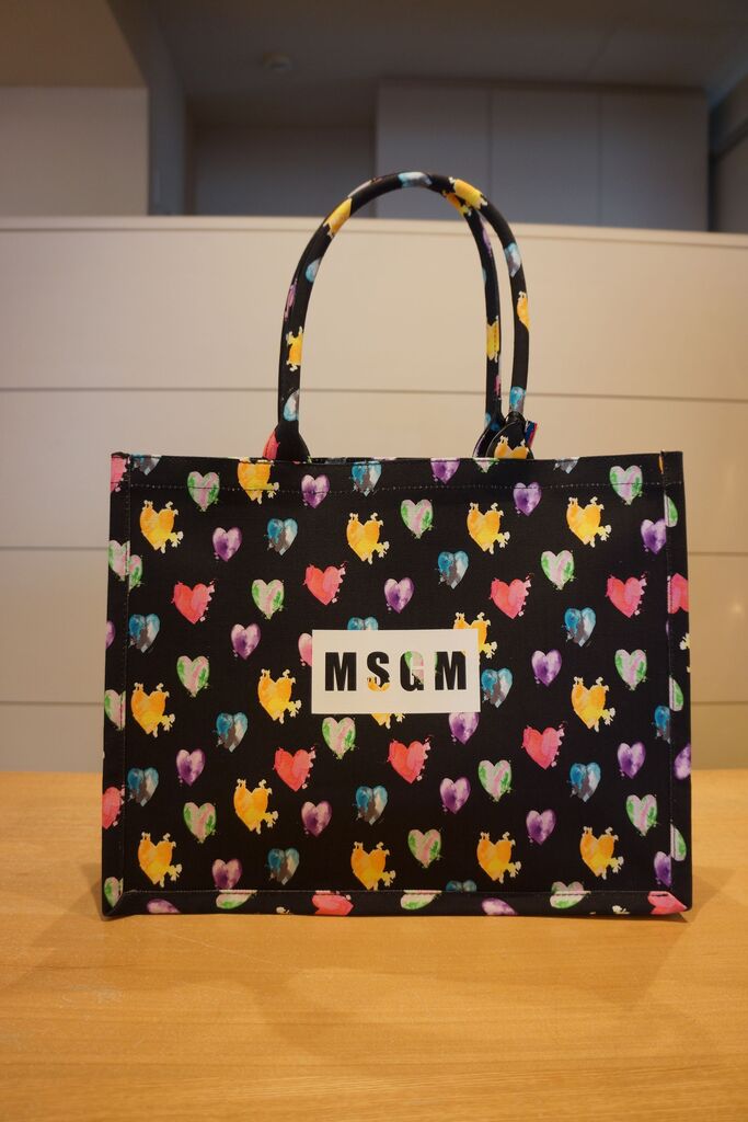 MSGM(エムエスジーエム)ハートモチーフトートバッグ : mode shop ...