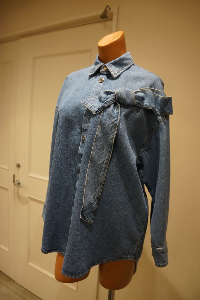 MSGM エムエスジイエム デニムシャツ チュニック ロング丈 MSGM - MSGM エムエスジイエム デニムシャツ チュニック ロング丈の