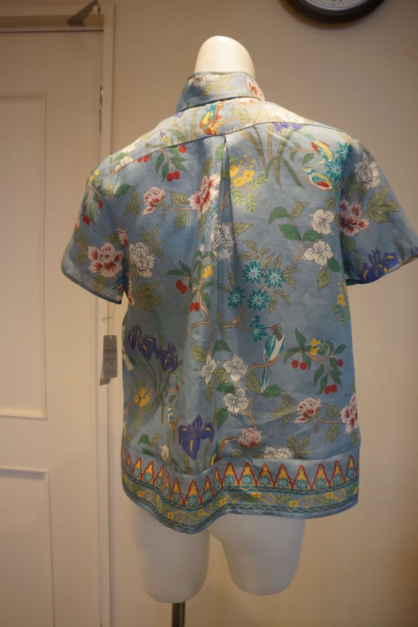 ケイタマルヤマ　チャイナブラウス Oriental garden jacquard チャイナブラウス｜KEITAMARUYAMA