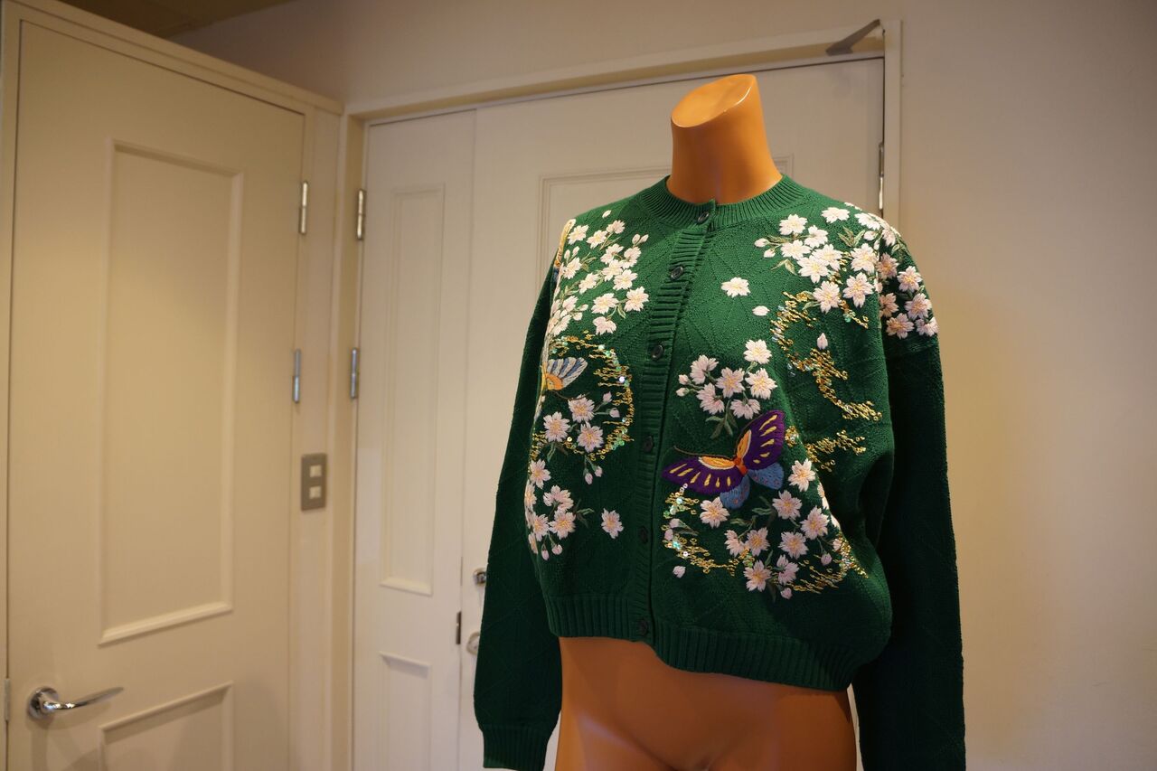 KEITAMARUYAMA(ケイタマルヤマ) 桜&蝶ニットカーディガン KEITAMARUYAMA(ケイタマルヤマ) 桜&蝶ニットカーディガン