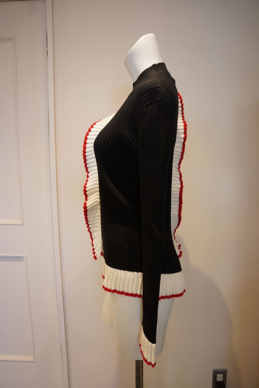 MSGM(エムエスジーエム)フリルニットプルオーバー : mode shop