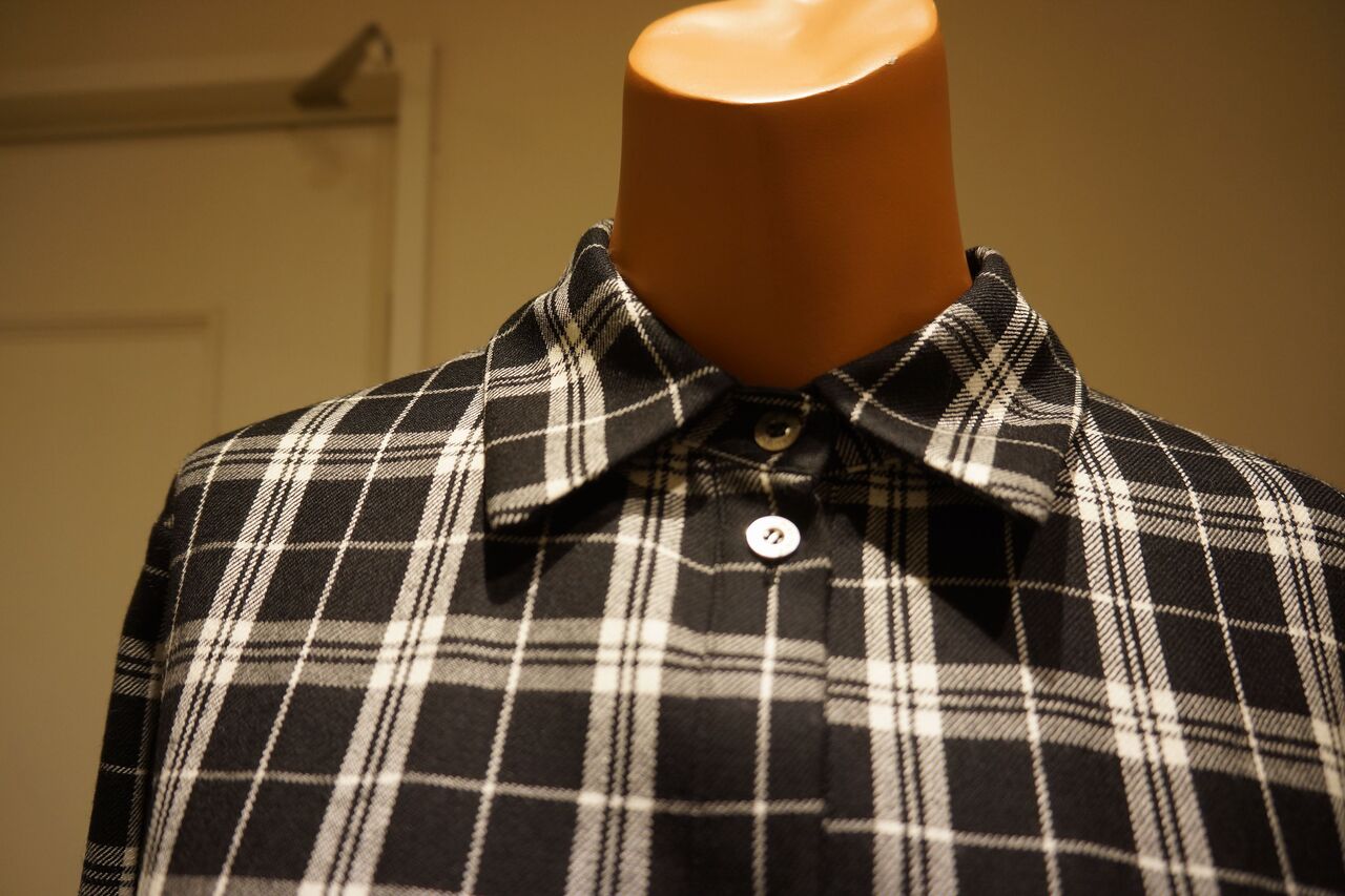 KEITA MARUYAMA（ケイタマルヤマ）Wool Check シャツワンピース : mode