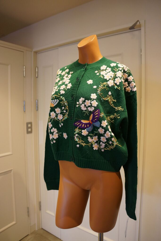 KEITAMARUYAMA(ケイタマルヤマ) 桜&蝶ニットカーディガン KEITAMARUYAMA(ケイタマルヤマ) 桜&蝶ニットカーディガン