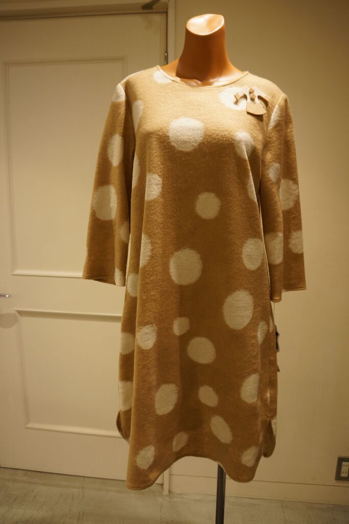 YUKI TAKASE（ユキタカセ）ドット柄カットワンピース : mode