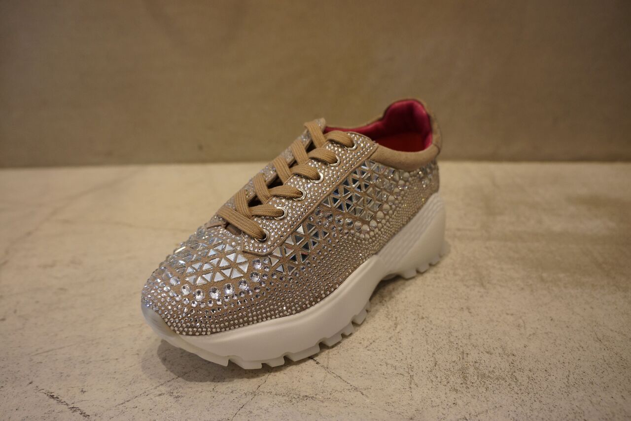 le babe（レバーベ）ビジューダッドスニーカー : mode shop sugino 