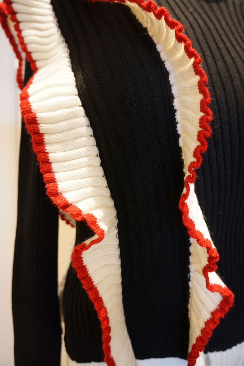 MSGM（エムエスジーエム）フリルニットプルオーバー : mode shop