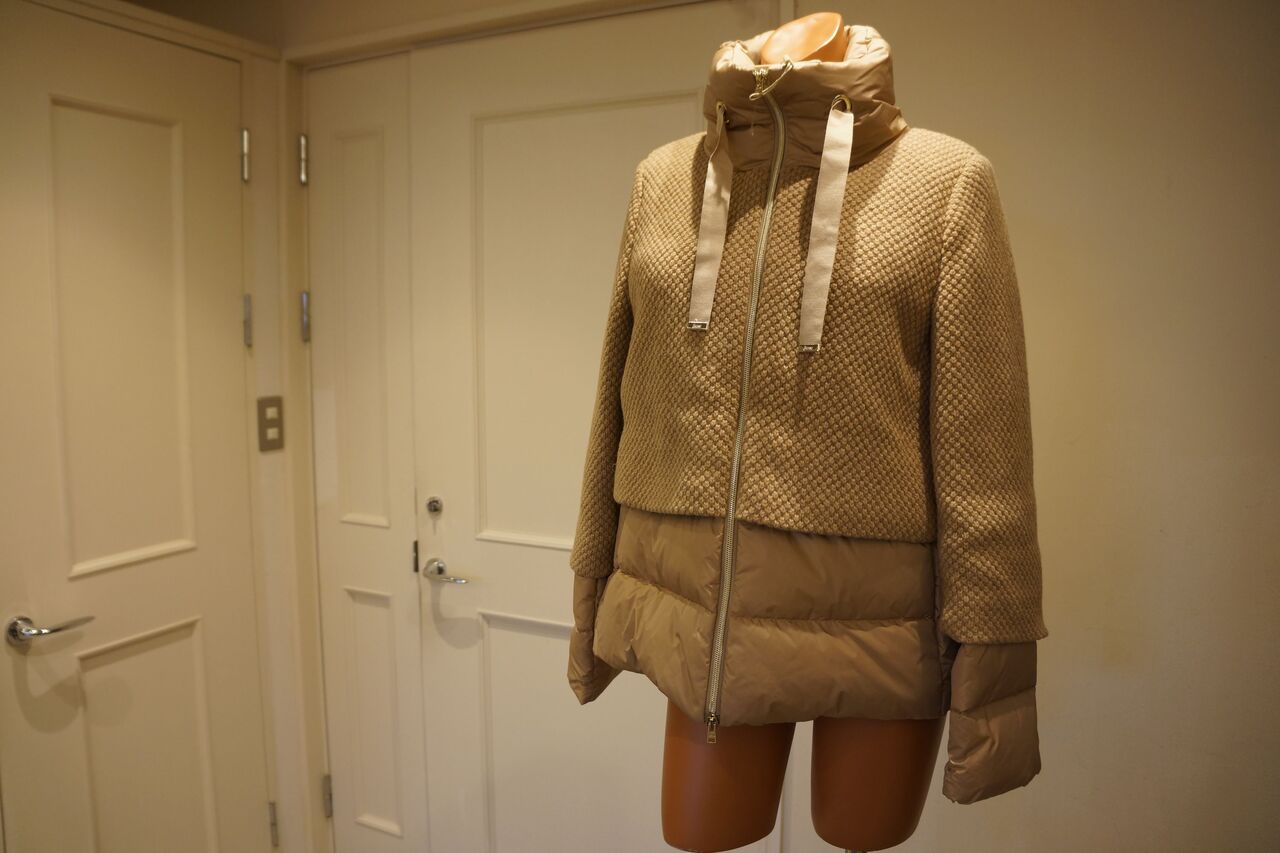 HERNO（ヘルノ）ニットコンビショートダウンジャケット : mode shop 