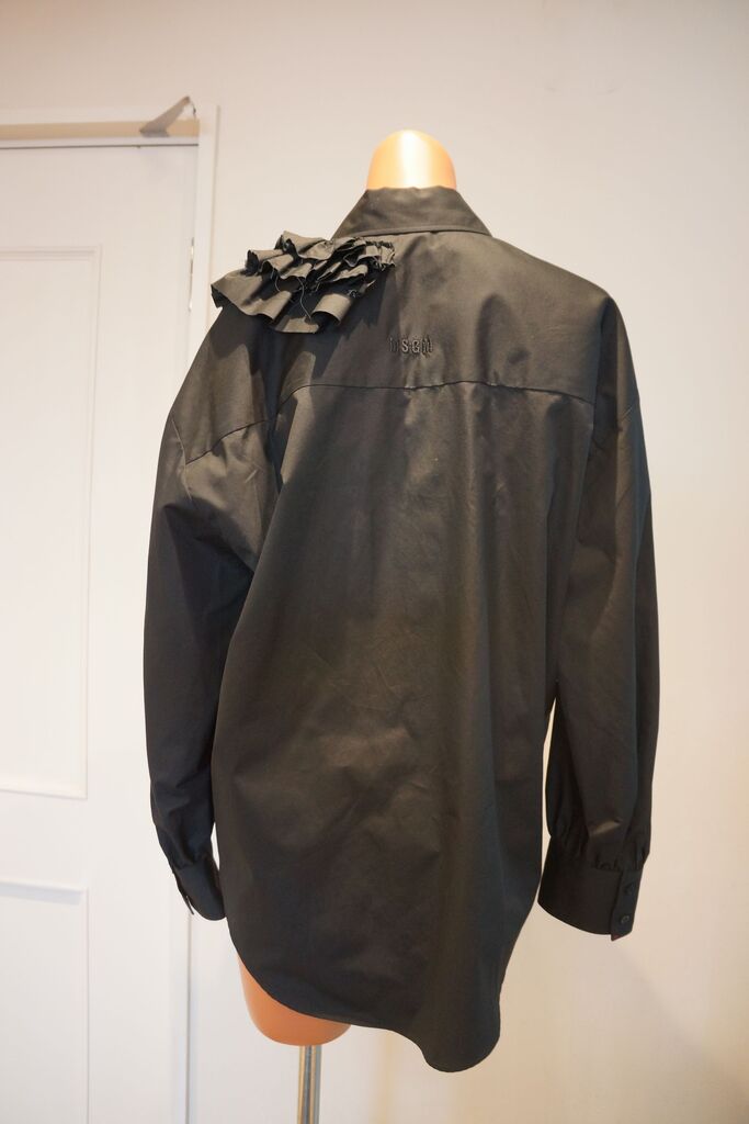 MSGM（エムエスジーエム）フリルディテールポプリンシャツ