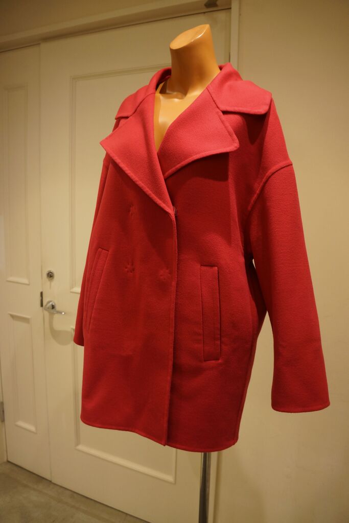 極美品HERNO/ヘルノウールダブルフェイスジャケット　赤　42/L イタリア製 HERNO（ヘルノ）LORO PIANA FABRICダブルフェイスコート : mode shop