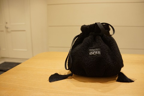 KEITA MARUYAMA（ケイタマルヤマ）KNOT-Ti BOA 巾着バッグ（Leopard