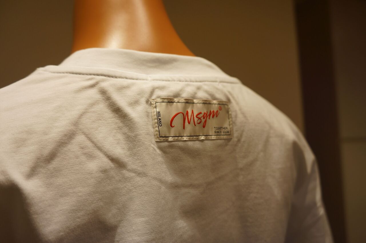 MSGM（エムエスジーエム）アタッチメントボーダーTシャツ : mode shop
