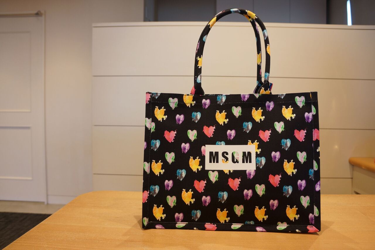 MSGM(エムエスジーエム)ハートモチーフトートバッグ : mode shop ...
