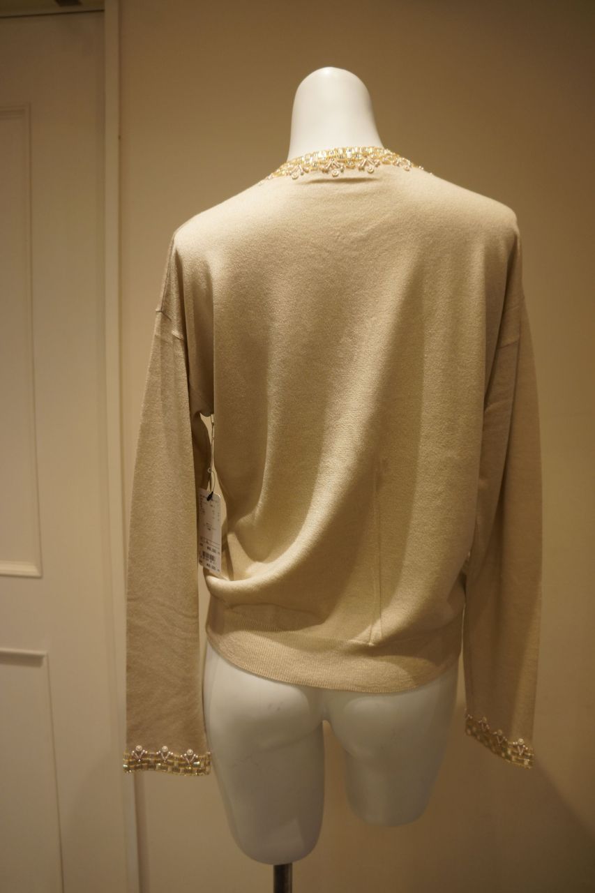 KEITAMARUYAMAカシミヤ刺繍カーディガン KEITAMARUYAMA ジャポネスクフラワー刺繍カーディガン : mode shop