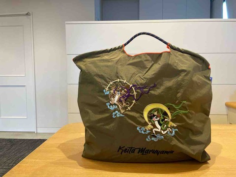 Ball & Chain BLUE LABEL （風神雷神）　ケイタマルヤマ Ball＆Chain BLUE LABEL (風神雷神)（トートバッグ）｜KEITA