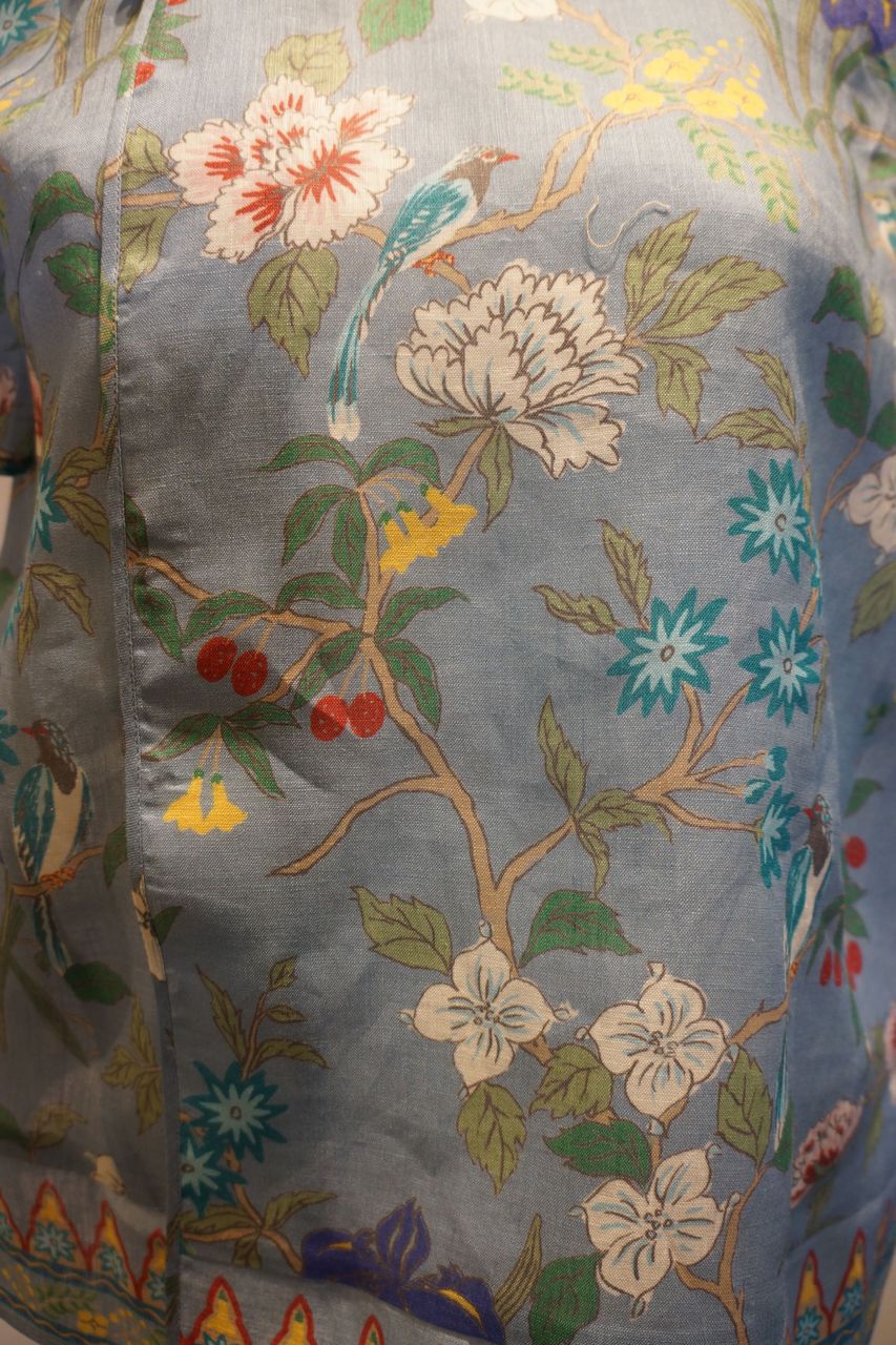 KEITA MARUYAMA TOKYO PARIS - ケイタマルヤマ  花柄刺繍  7分袖 ブラウス  羽織り SEVEN TEN×KEITAMARUYAMA フラワー刺繍ニットカーディガン