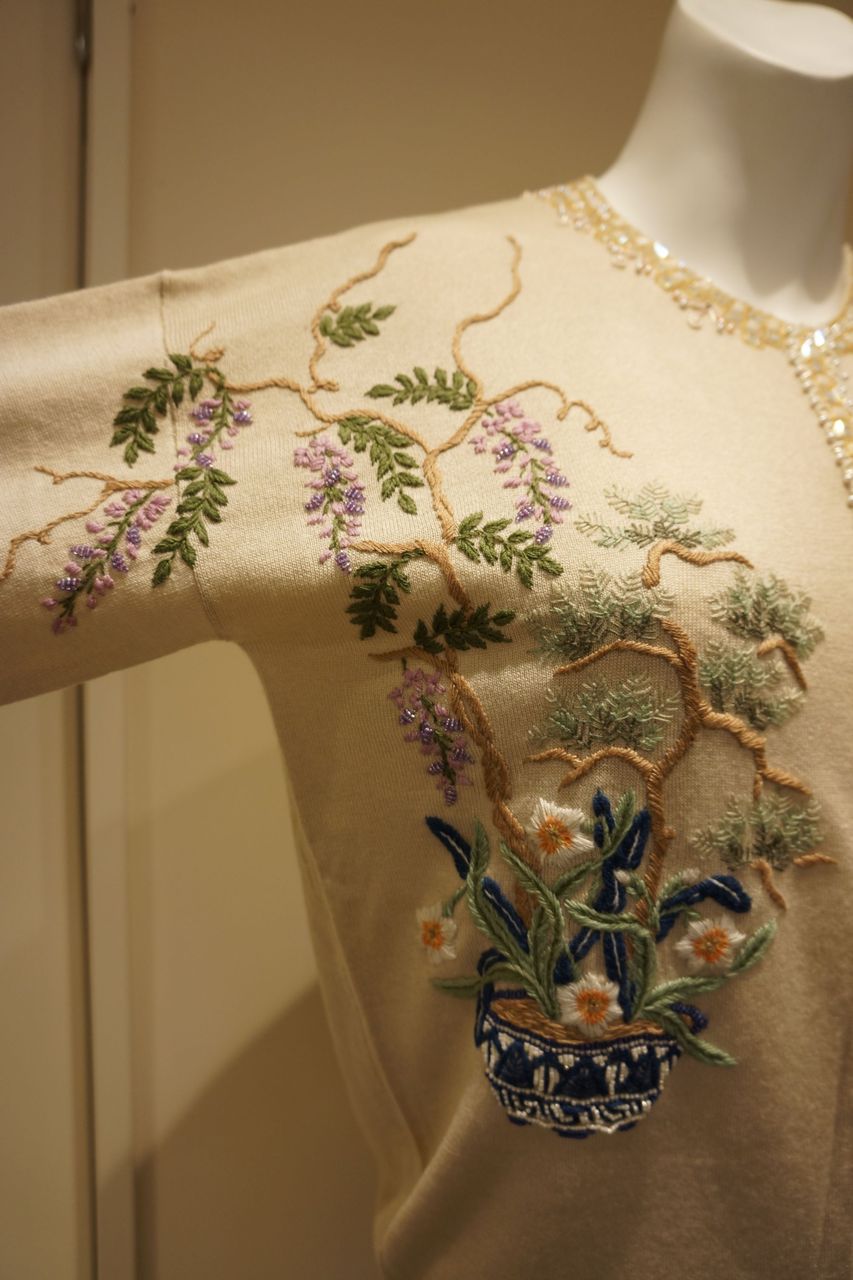KEITAMARUYAMA ジャポネスクフラワー刺繍カーディガン : mode KEITAMARUYAMA ジャポネスクフラワー刺繍カーディガン : mode