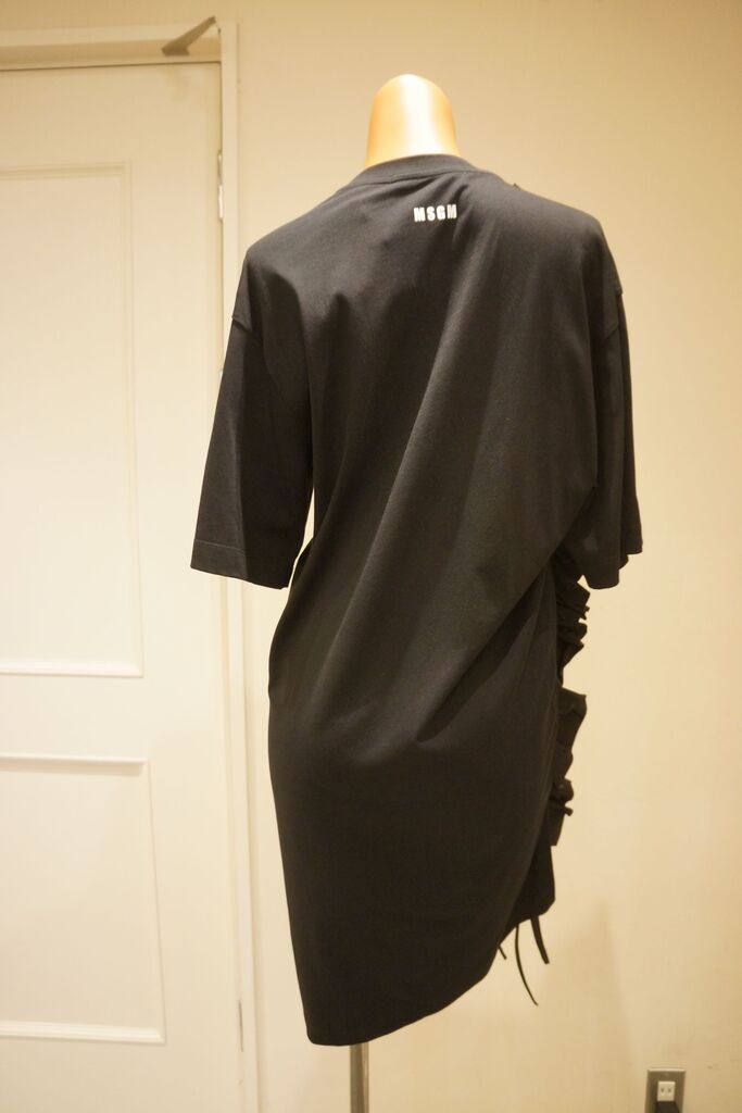 MSGM（エムエスジーエム）ギャザーフリルカットワンピース
