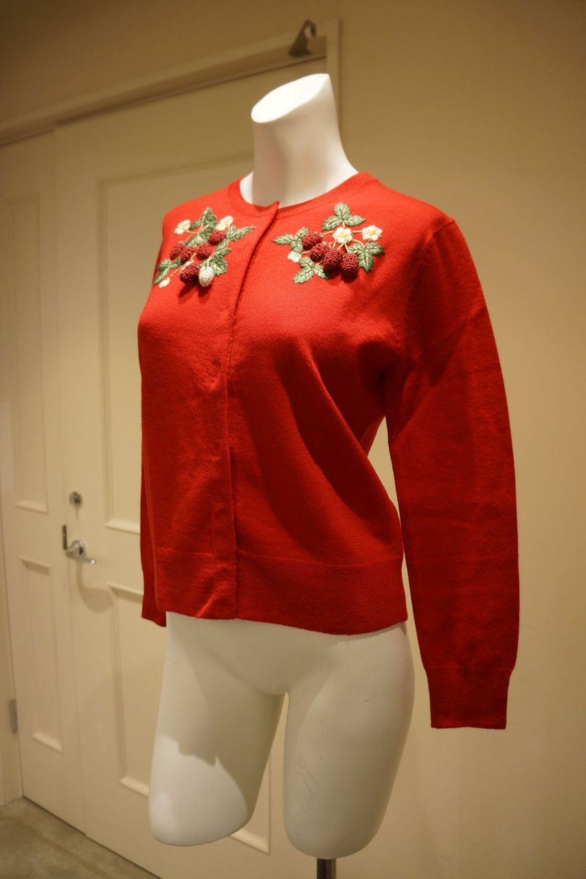 doublet ペンギン刺繍 赤 ニットカーディガン doublet ペンギン刺繍 赤 ニットカーディガン doublet ペンギン