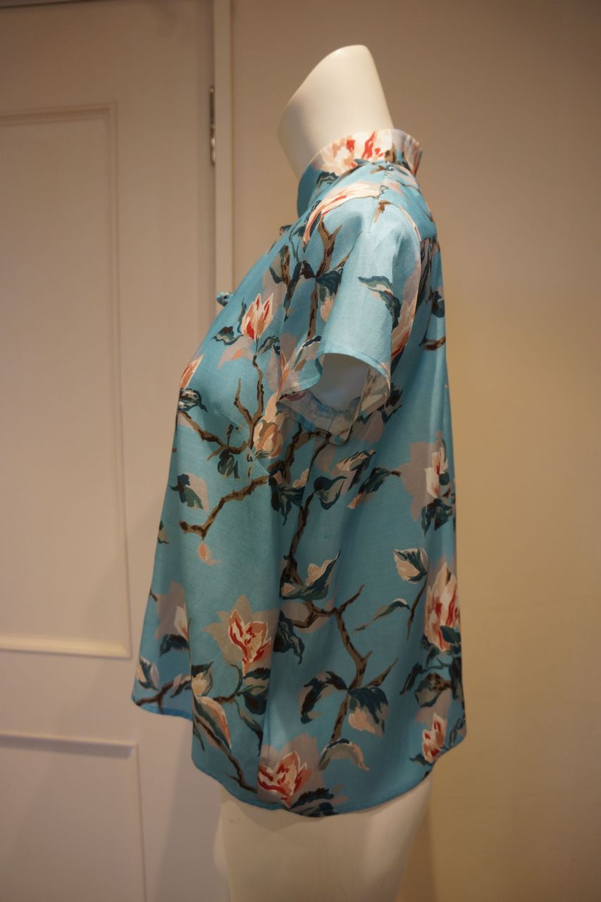 KEITA MARUYAMA　ケイタマルヤマ　チャイナブラウス Oriental garden jacquard チャイナブラウス｜KEITAMARUYAMA