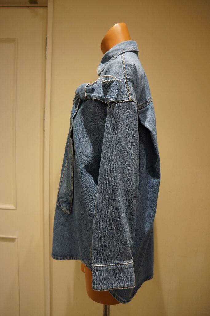 MSGM エムエスジイエム デニムシャツ チュニック ロング丈 MSGM - MSGM エムエスジイエム デニムシャツ チュニック ロング丈の