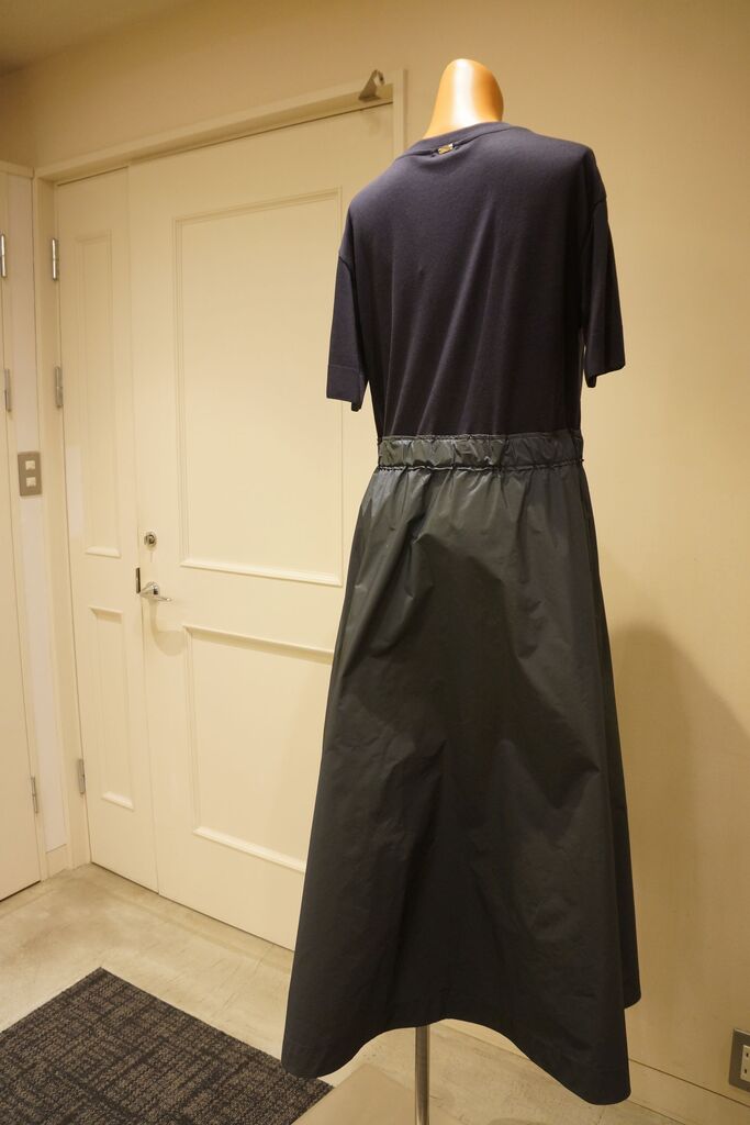 【HERNO】グラムニットエフェクトニュー テクノタフタワンピース レディース グラム ニット エフェクト＆ニュー テクノ タフタ