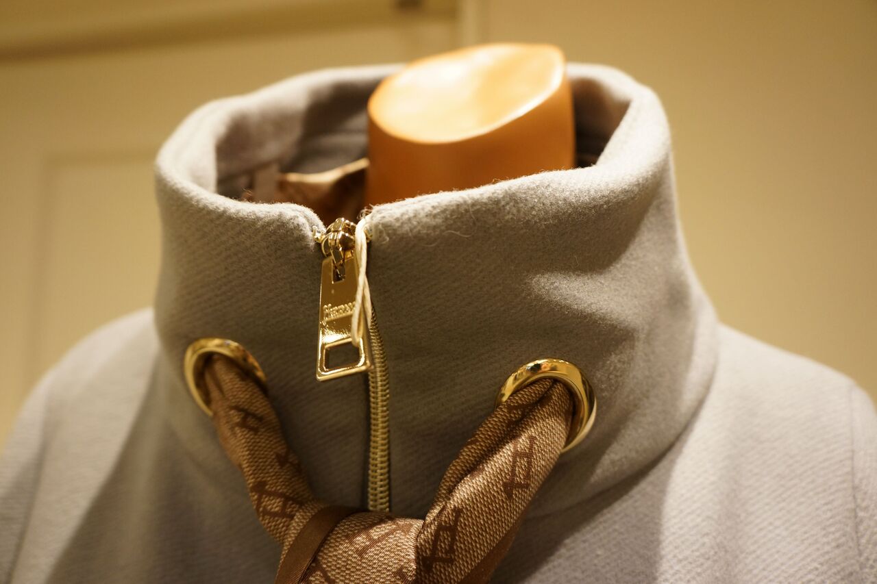 HERNO（ヘルノ）スカーフ付きスタンドカラーブルゾン : mode shop 