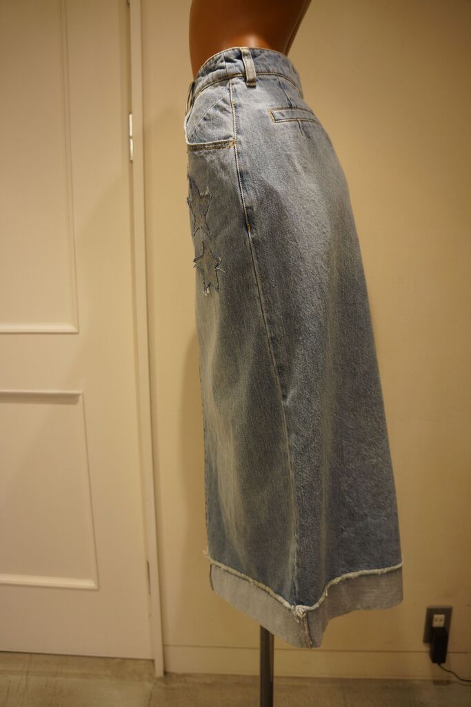 KEITA MARUYAMA（ケイタマルヤマ）Patchwork star denim SK