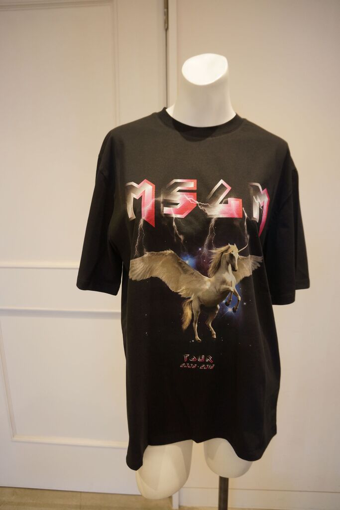 MSGM ペガサスプリントTシャツ 20SS