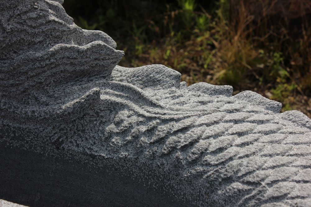 龍の石像｜龍が彫刻された水鉢の製作8 完成 : 岡崎市 老舗石屋㈱杉田