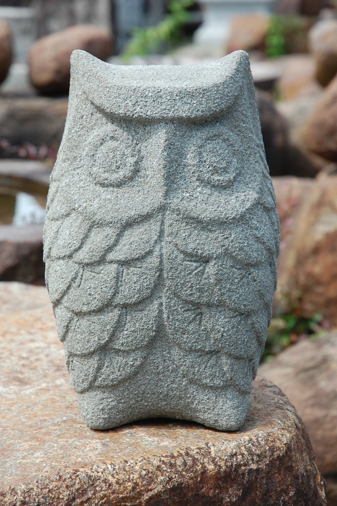 石のふくろう製作(来待石)プレゼント
