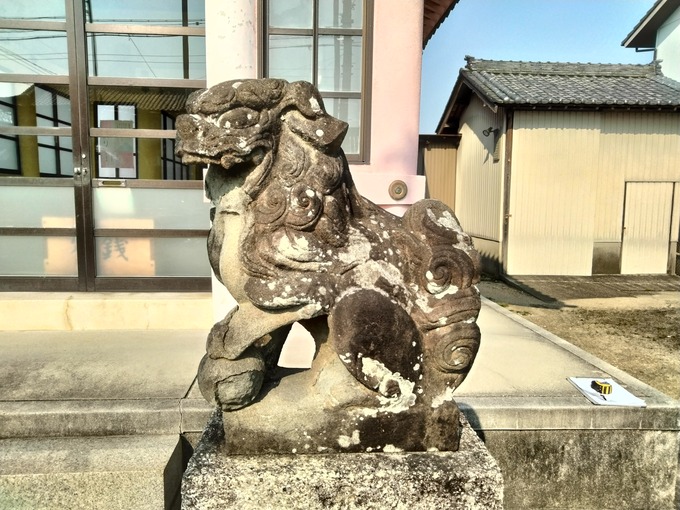 神社狛犬交換｜又八神明社